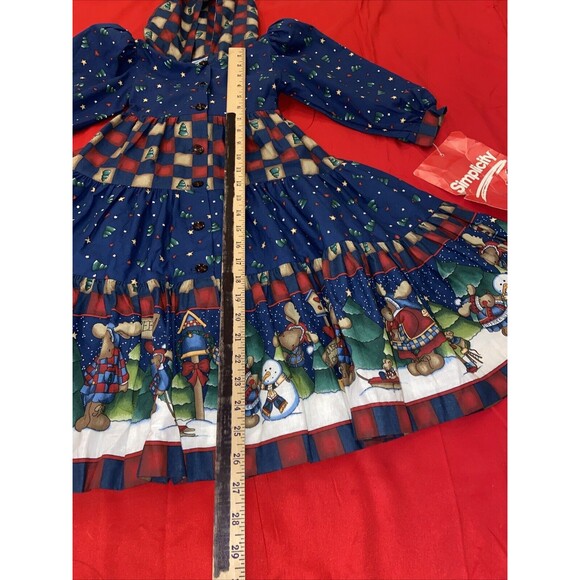 Daisy Kingdom Vintage Northwoods 3-Tier Girls Size 4 Winter Hooded Dress USA NWT - Picture 14 of 16